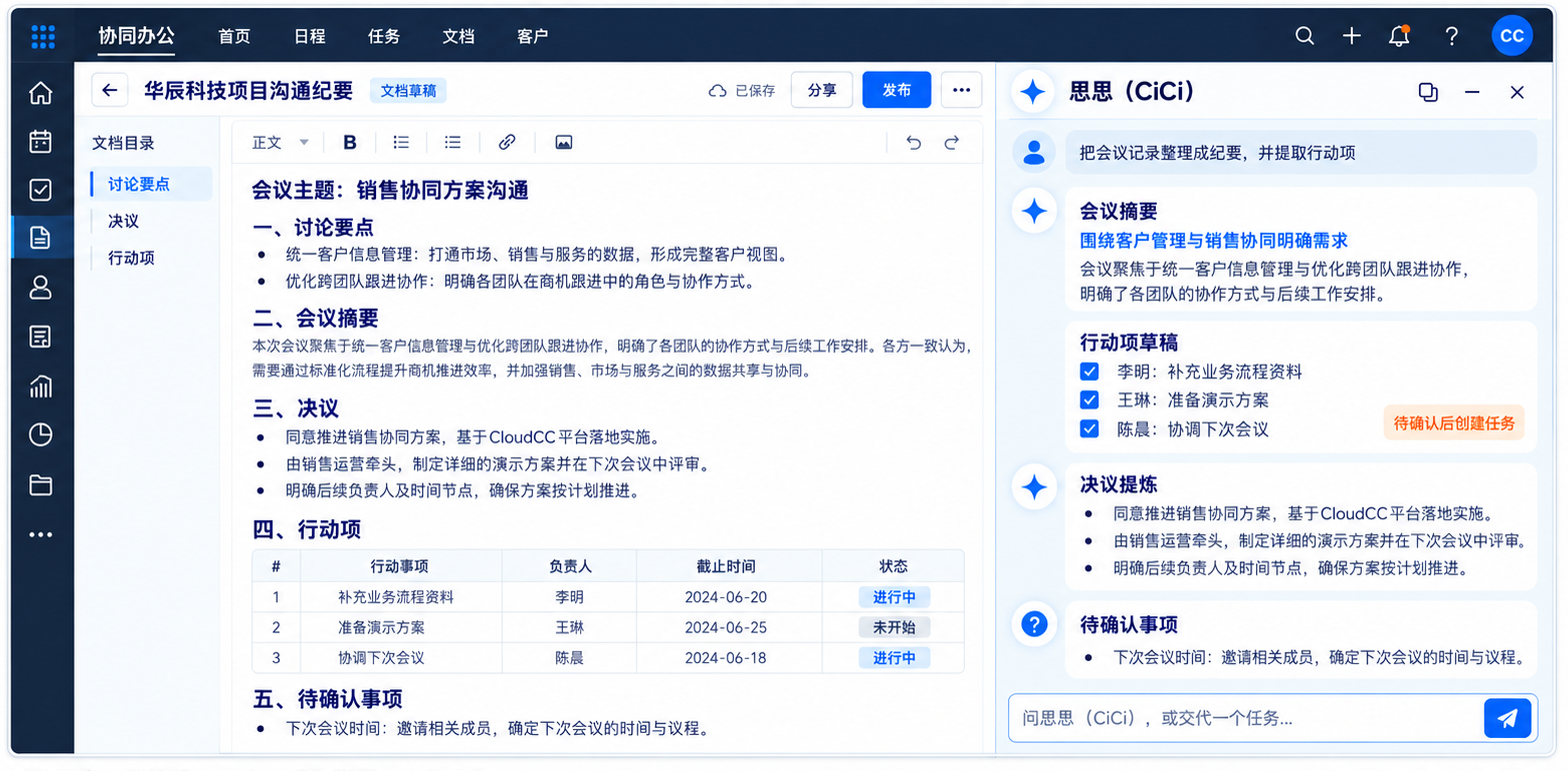 协同Agent · 会议纪要