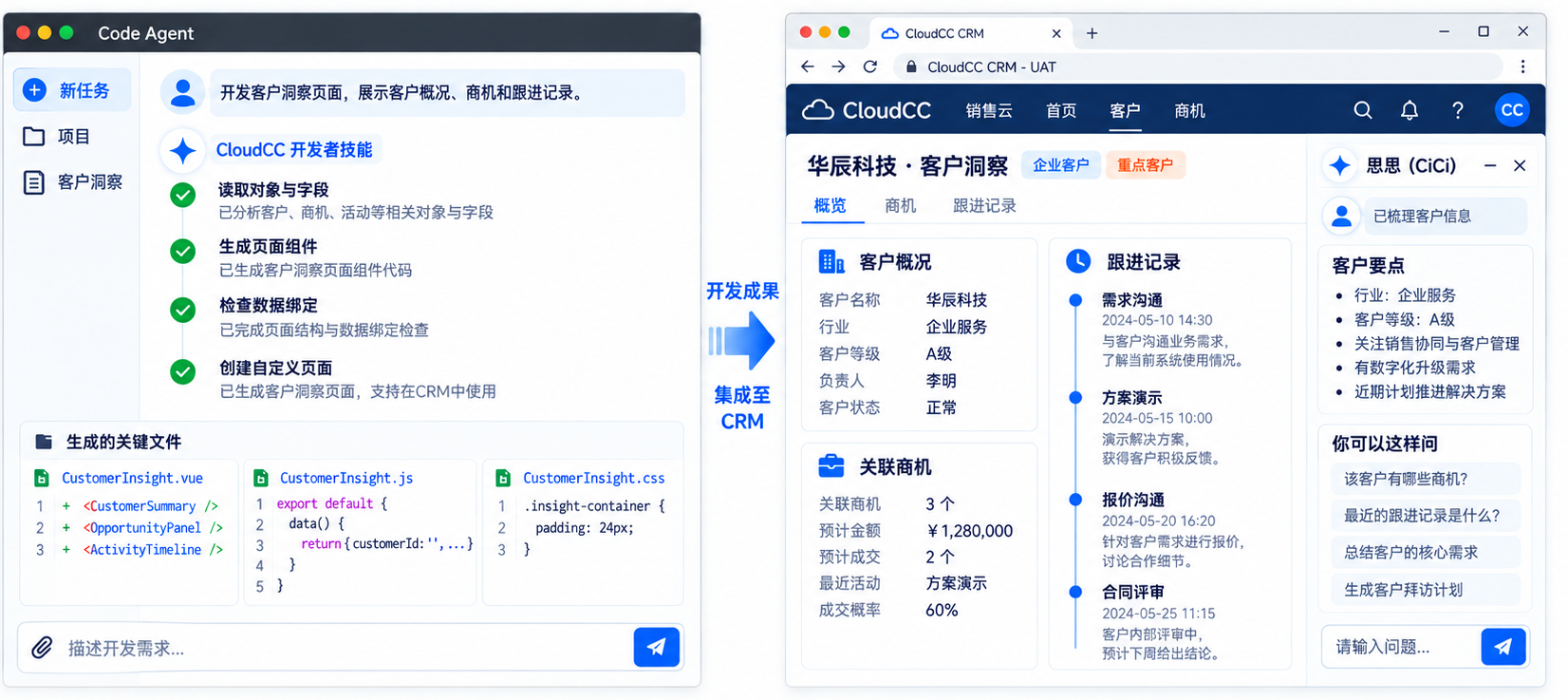 开放Agent · 业务页面开发