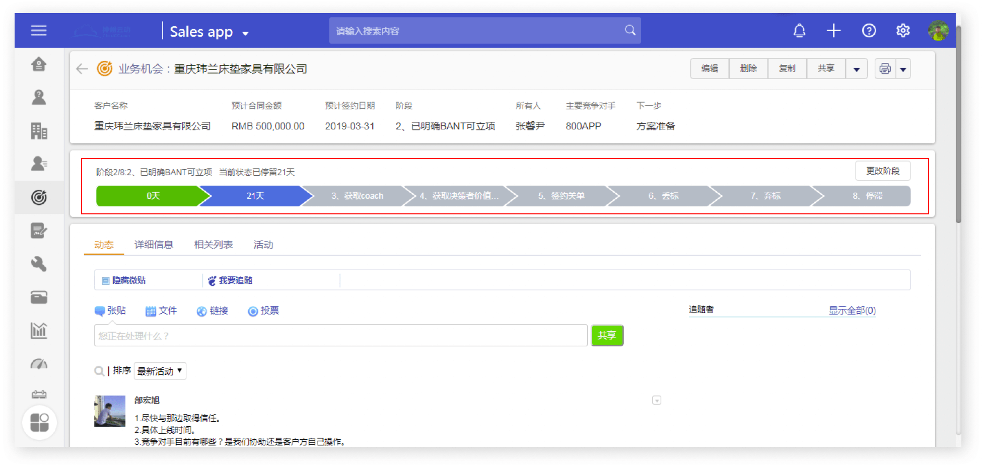 商机跟进｜IT科技行业CRM解决方案示意图